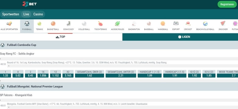 22bet sportwetten