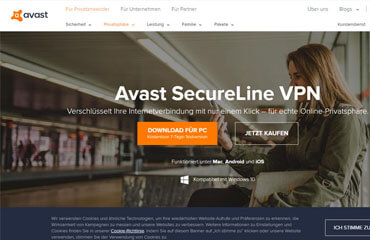 AvastSecureLine VPN Test
