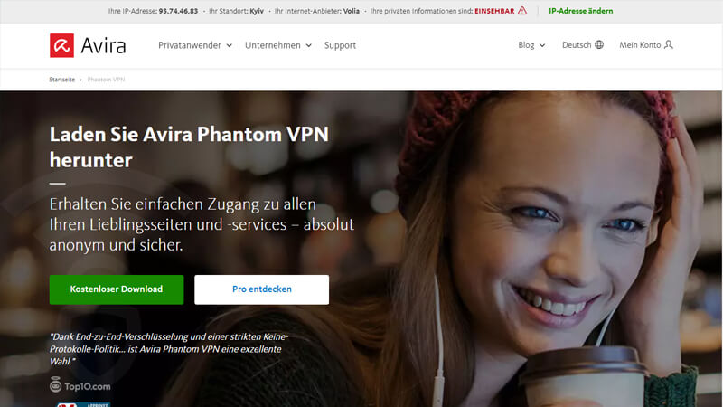 Avira Phantom VPN erfahrungen