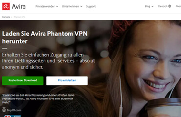 Avira Phantom VPN test online