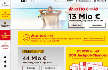 GoLotto test online