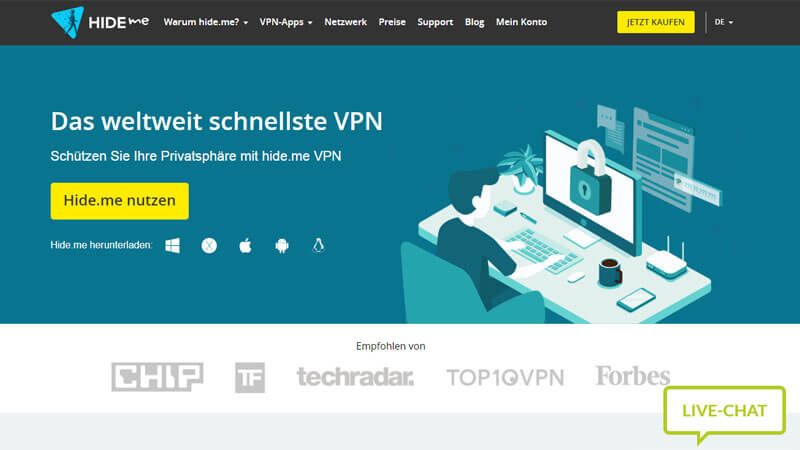 hide.me Testbericht