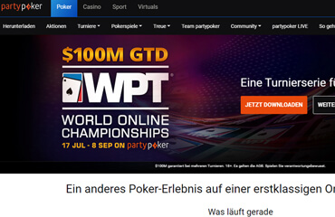 PartyPoker test online