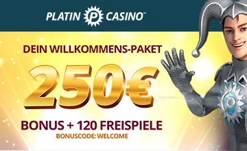 Platin Casino - Hol dir jetzt den Casino-Bonus!