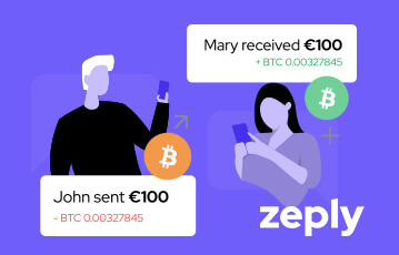 Zeply Bitcoin senden und empfangen